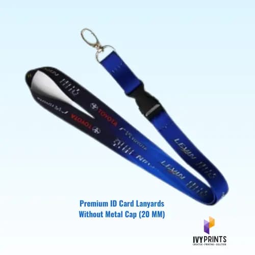 Premium ID Card Lanyards Without Metal Cap (20 MM)